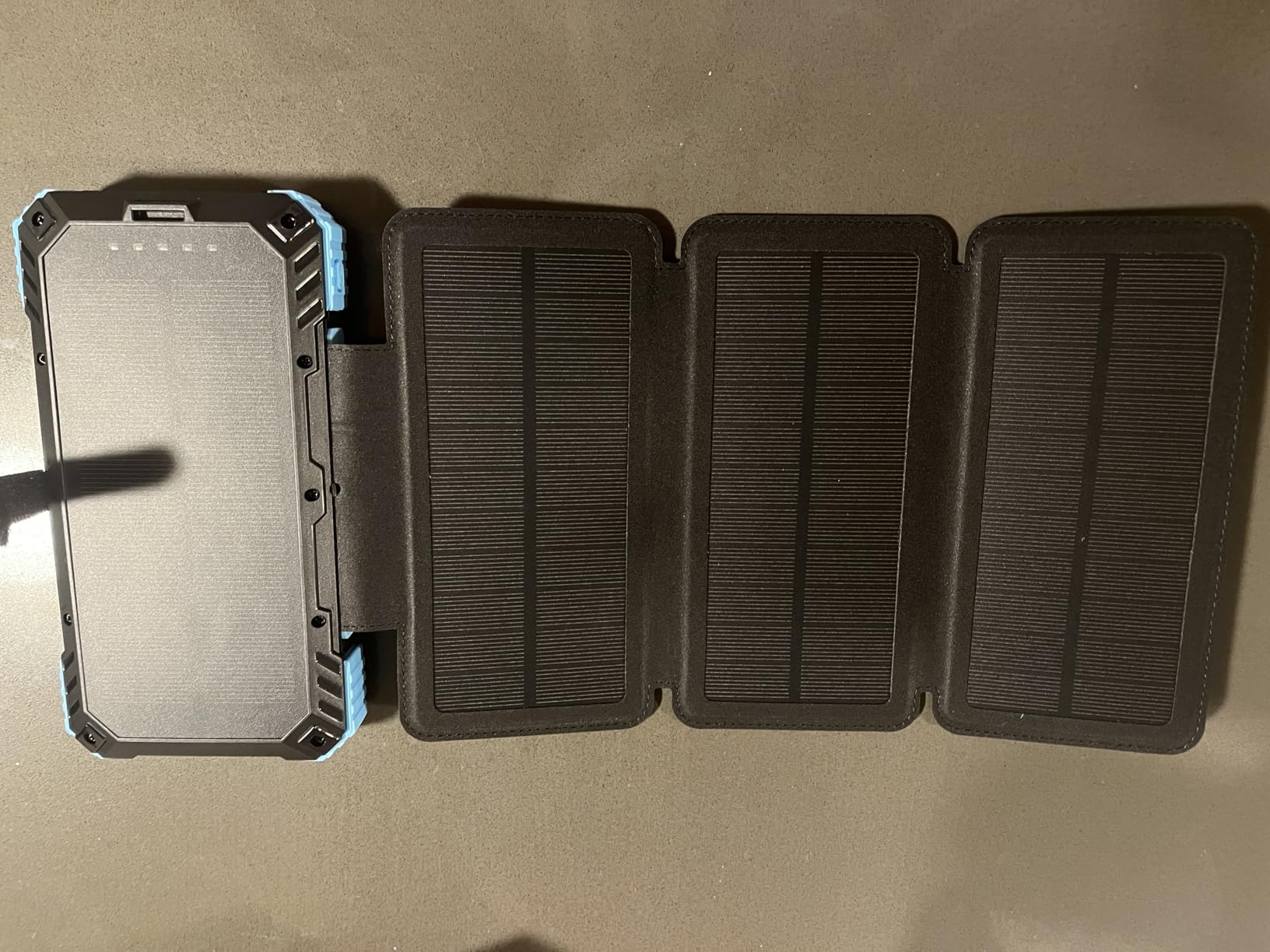 Solar Charger Power Bank 49800mAh with 4 Built-in Cables & 3 Foldable Panels, PD22.5W Fast Portable Phone Charger, External Battery Pack with USB-C in/Output & Flashlight for Outdoor Camping - Customer Photo 4