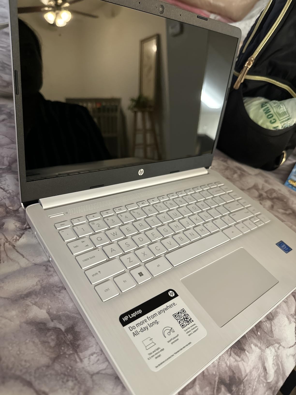 HP 14 Ultrabook • Back to School Limited Edition w/Microsoft 365 • Intel 4-Core CPU • 8GB RAM • 1.6TB Storage (128GB OnBoard w/ 512GB Portable Drive + 1TB OneDrive) • Win 11 Customer Review HP 14 Ultrabook • Back to School Limited Edition w/Microsoft 365 • Intel 4-Core CPU • 8GB RAM • 1.6TB Storage (128GB OnBoard w/ 512GB Portable Drive + 1TB OneDrive) • Win 11 - Customer Photo 3