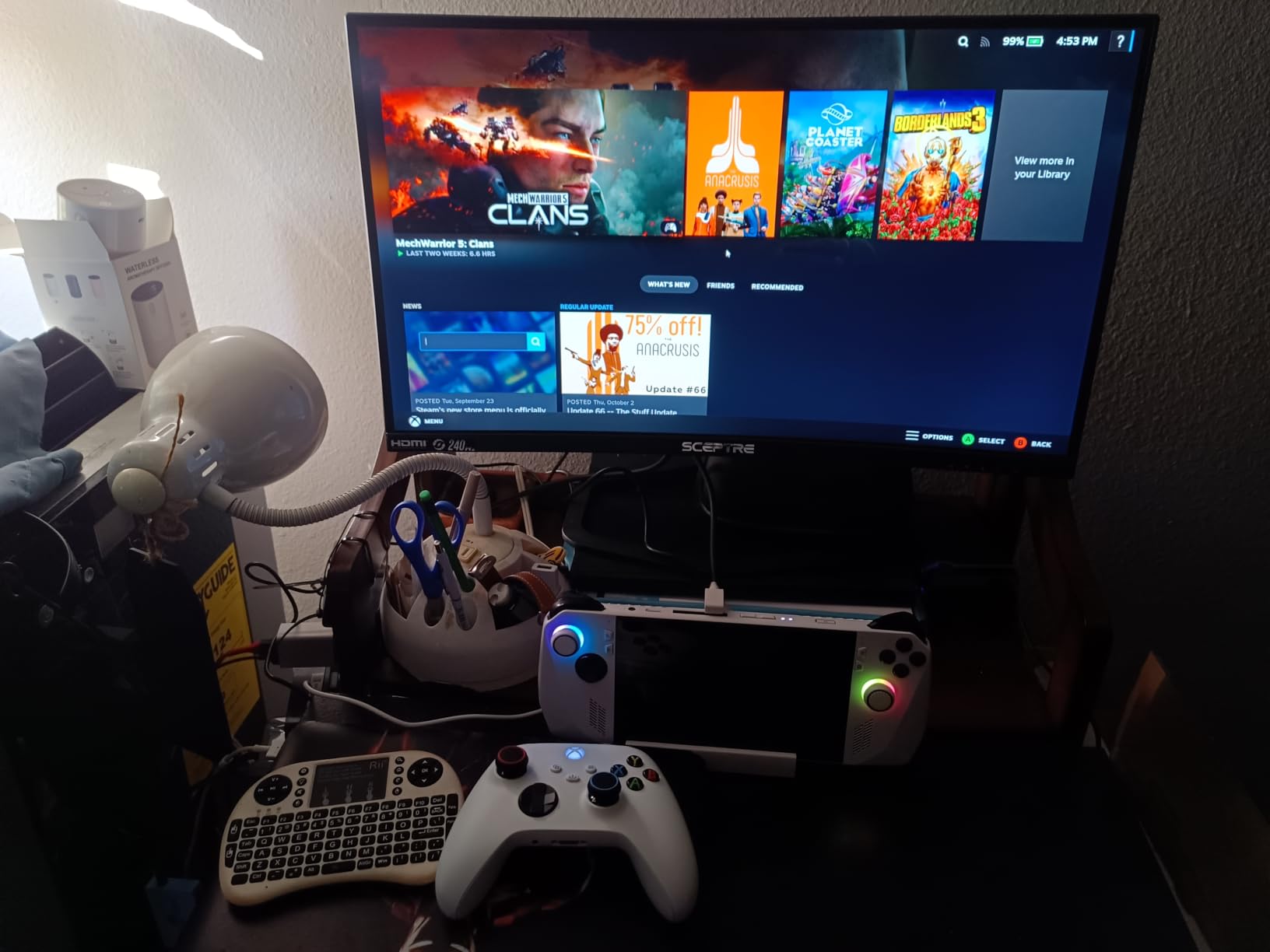 Sceptre New 24.5-inch Gaming Monitor 240Hz 1ms DisplayPort x2 HDMI x2 100% sRGB AMD FreeSync Premium Build-in Speakers, Machine Black 2026 (E255B-FWD240 Series) Customer Review Sceptre New 24.5-inch Gaming Monitor 240Hz 1ms DisplayPort x2 HDMI x2 100% sRGB AMD FreeSync Premium Build-in Speakers, Machine Black 2026 (E255B-FWD240 Series) - Customer Photo 1