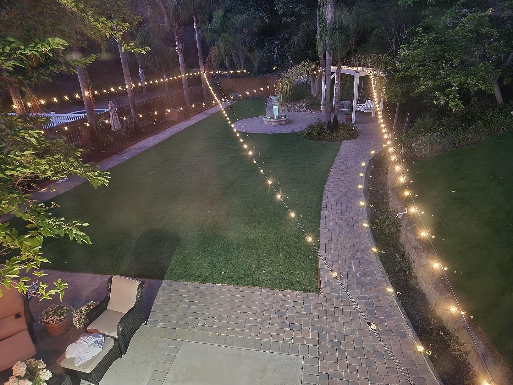 addlon 200FT Permanent Outdoor Lights, RGB+IC Smart LED Outdoor Lights for House, App & Remote Control, DIY Scene Mode, IP67 Waterproof Christmas Light, Holiday, Party, Halloween Decorations - Customer Photo 1