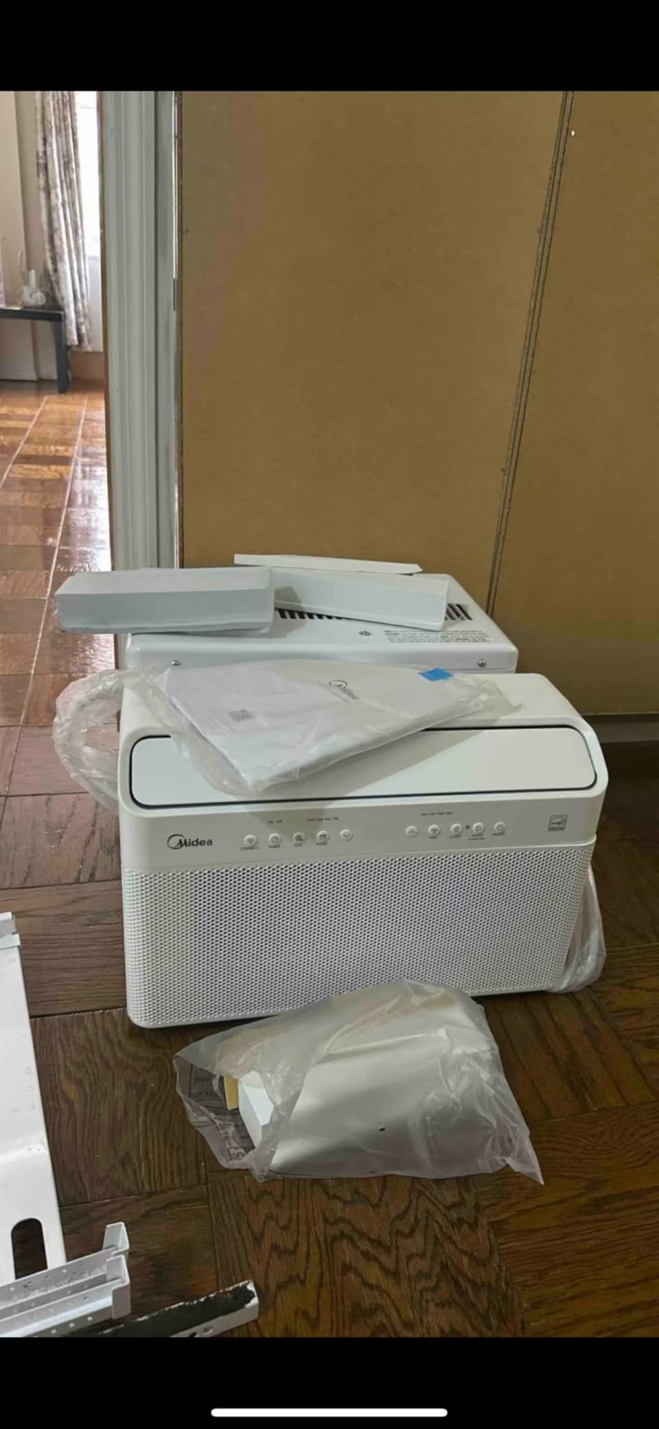 Midea 8,000 BTU U Shaped Smart Inverter Window Air Conditioner - Cools 350 Sq Ft, Ultra Quiet with Open Window Flexibility - Alexa/Google Assistant Compatible - 37% Energy Savings, Remote (Updated) - Customer Photo 1