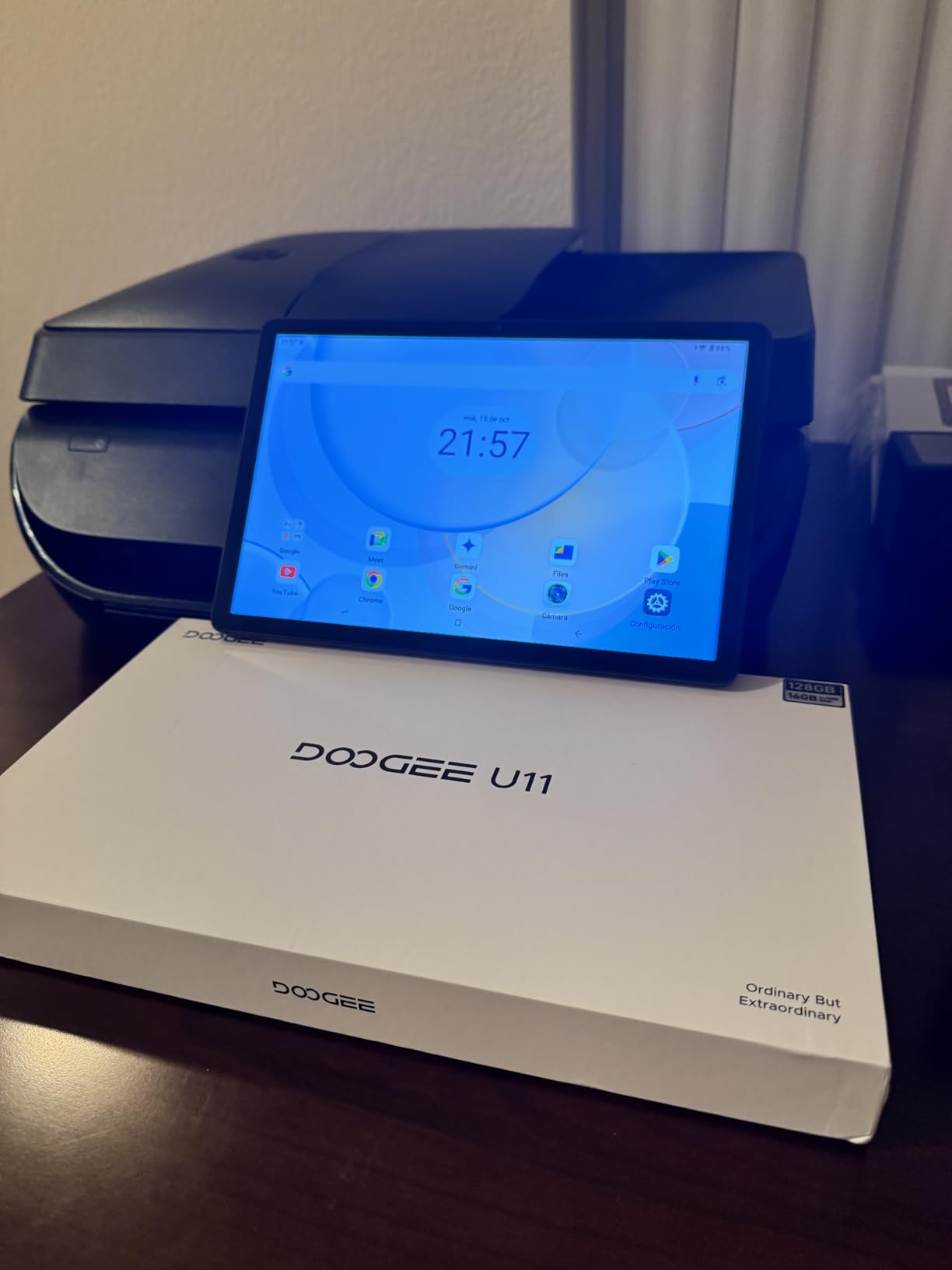 DOOGEE U11 Android 16 Tablet,11 Inch Tablet with Gemini AI,16GB+128GB/2TB,8580mAh Gaming Tablets,Unisoc T7200 Octa-Core,13MP+5MP Tablets,2.4G+5G WiFi / WidevineL1/3.5mm Audio/Face ID/OTG - Customer Photo 1
