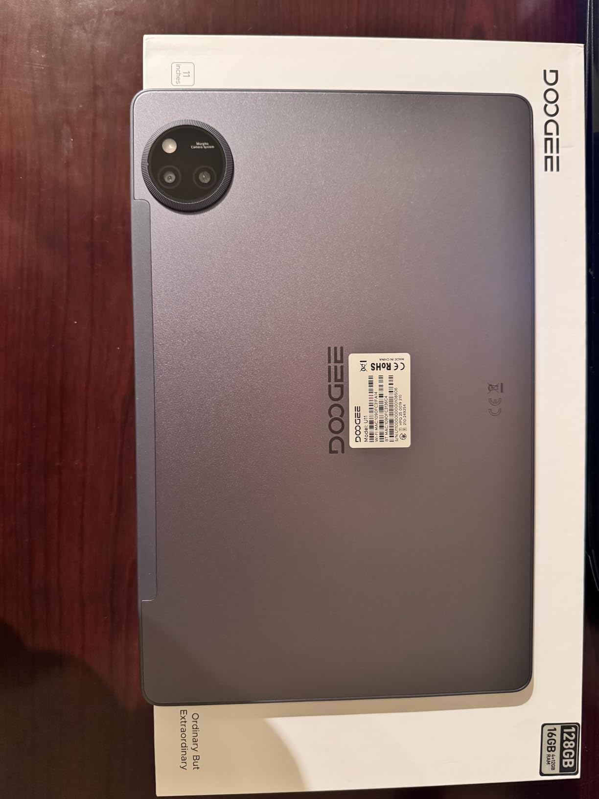 DOOGEE U11 Android 16 Tablet,11 Inch Tablet with Gemini AI,16GB+128GB/2TB,8580mAh Gaming Tablets,Unisoc T7200 Octa-Core,13MP+5MP Tablets,2.4G+5G WiFi / WidevineL1/3.5mm Audio/Face ID/OTG - Customer Photo 2