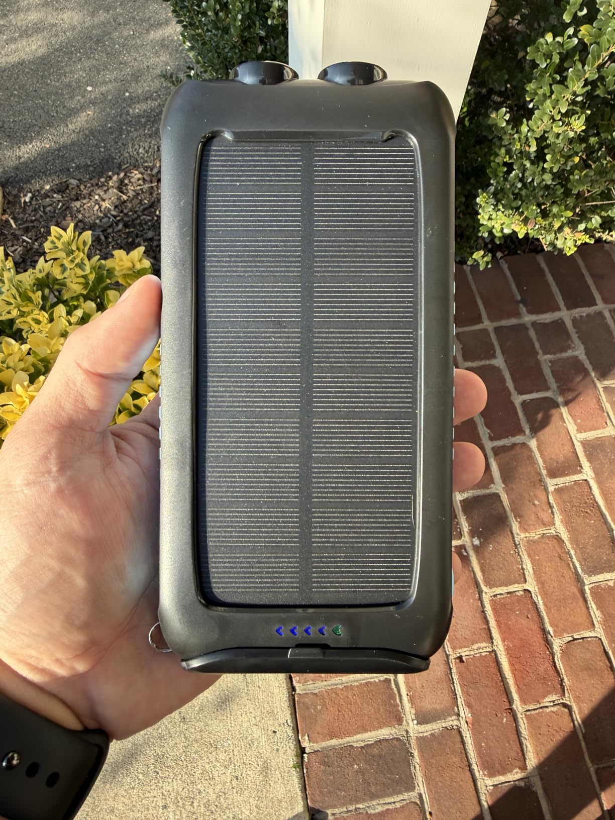 Solar-Charger-Power-Bank-49800mAh Portable Solar Phone Charger with LED Flashlight/15W Fast Charge USB C Waterproof External Backup Battery Pack for All Cell Phones & Electronic Devices - Customer Photo 1