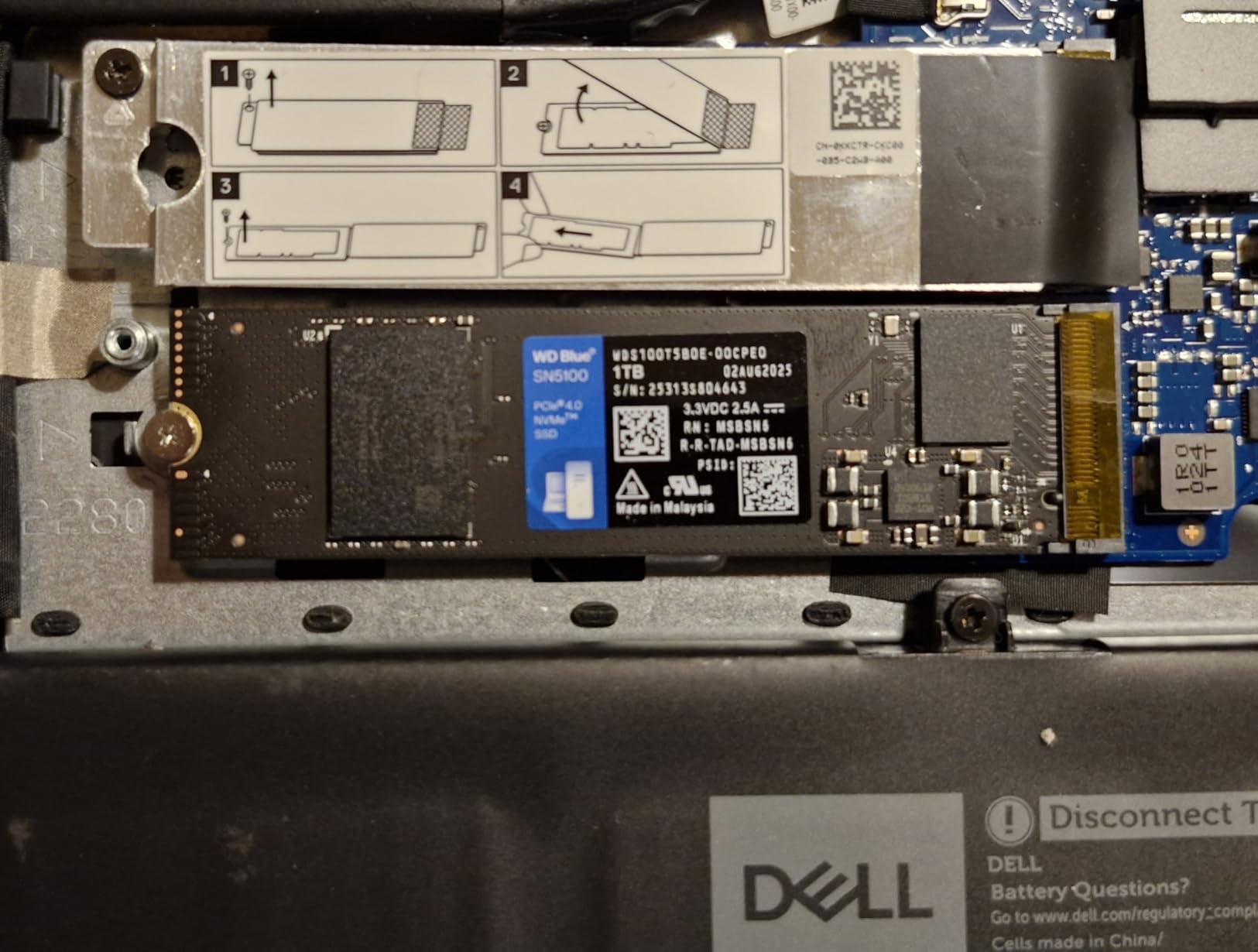 WD Blue SN5100 1TB NVMe SSD - M.2 2280, PCIe Gen 4.0, Internal Solid State Drive - Read Speeds Up to 7,100MB/s, Upgrade Storage for PC/Laptops - WDS100T5B0E Customer Review WD Blue SN5100 1TB NVMe SSD - M.2 2280, PCIe Gen 4.0, Internal Solid State Drive - Read Speeds Up to 7,100MB/s, Upgrade Storage for PC/Laptops - WDS100T5B0E - Customer Photo 2