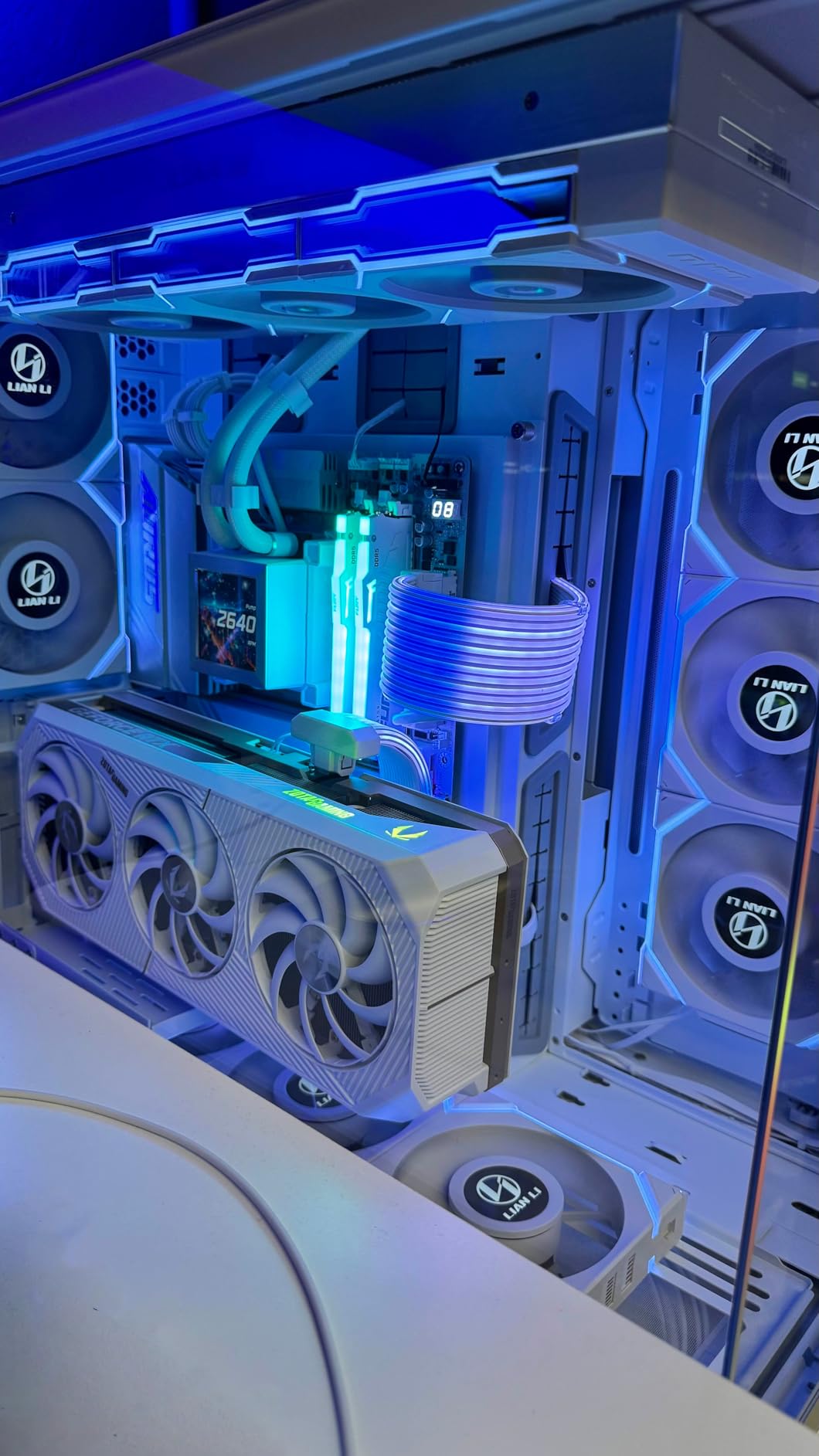 ZOTAC MEK AI-Enhanced Gaming PC Desktop Computer - NVIDIA GeForce RTX 5090, AMD Ryzen 7 9800X3D Up to 5.2GHz, 32GB DDR5 RGB, 2TB NVME M.2 SSD, 1300W 80+ Gold PSU, WiFi 7, Windows 11 Customer Review ZOTAC MEK AI-Enhanced Gaming PC Desktop Computer - NVIDIA GeForce RTX 5090, AMD Ryzen 7 9800X3D Up to 5.2GHz, 32GB DDR5 RGB, 2TB NVME M.2 SSD, 1300W 80+ Gold PSU, WiFi 7, Windows 11 - Customer Photo 2