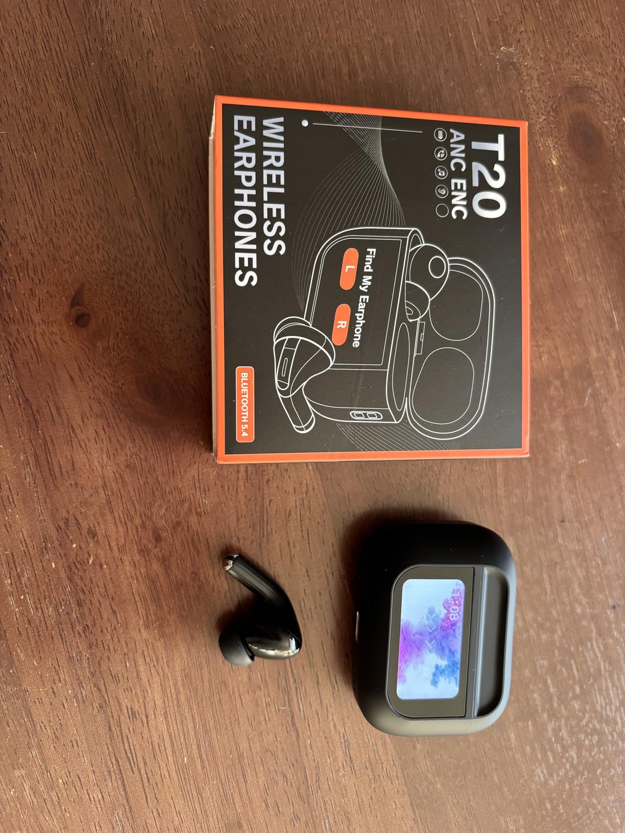 Wireless Earbuds, ENC Noise Cancelling Ear Buds with Smart Touchscreen Case, 48H Playtime for Sports & Working, Bass Stereo Sound, Bluetooth 5.4 Headphones for iPhone 17/16/15/14/13/Android - Customer Photo 2