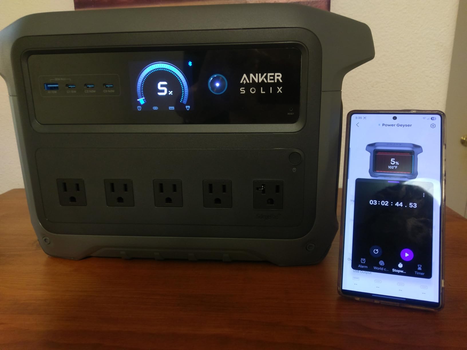 Anker SOLIX C1000 Gen 2 Portable Power Station, 2,000W (Peak 3,000W) Solar Generator, Full Charge in 49 Min, 1,024Wh LiFePO4 Battery for Home Backup, Power Outages, and Camping customer photo 2
