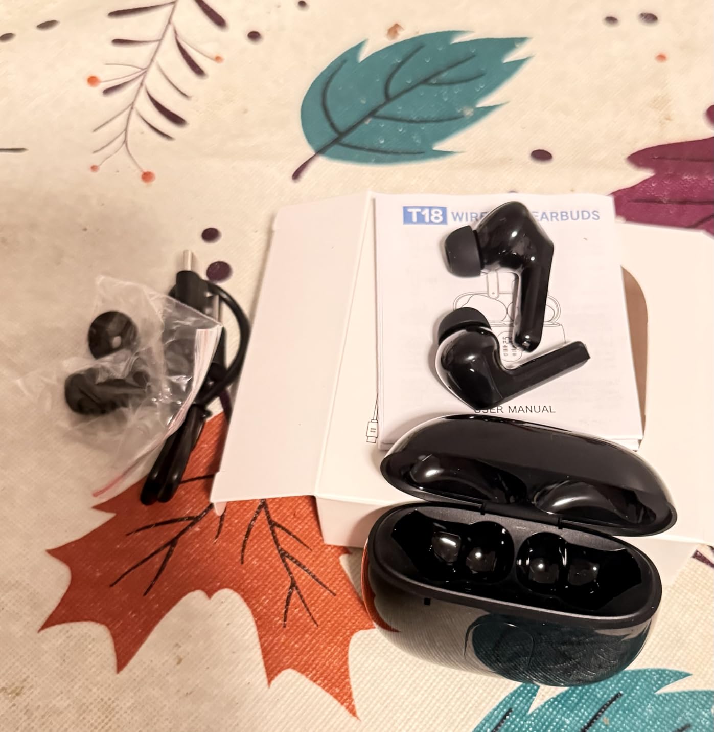 Wireless Earbuds Bluetooth 5.3 Ear Buds, Hi-Fi Stereo Bass Ear Buds with 48H Playtime & LED Display, Lightweight in-Ear Headphones with Mic, IPX7 Waterproof, Touch Control for iPhone Customer Review Wireless Earbuds Bluetooth 5.3 Ear Buds, Hi-Fi Stereo Bass Ear Buds with 48H Playtime & LED Display, Lightweight in-Ear Headphones with Mic, IPX7 Waterproof, Touch Control for iPhone - Customer Photo 2