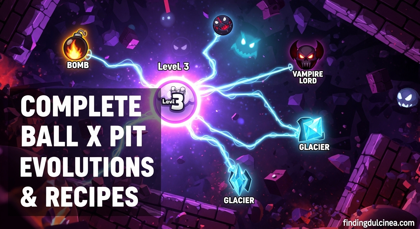 Ball X Pit Evolutions & Recipes List