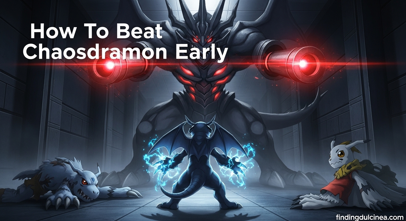 Beat Chaosdramon Early in Digimon Story