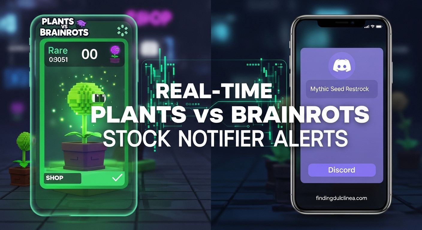Best Plants vs Brainrots Stock Notifier Tools