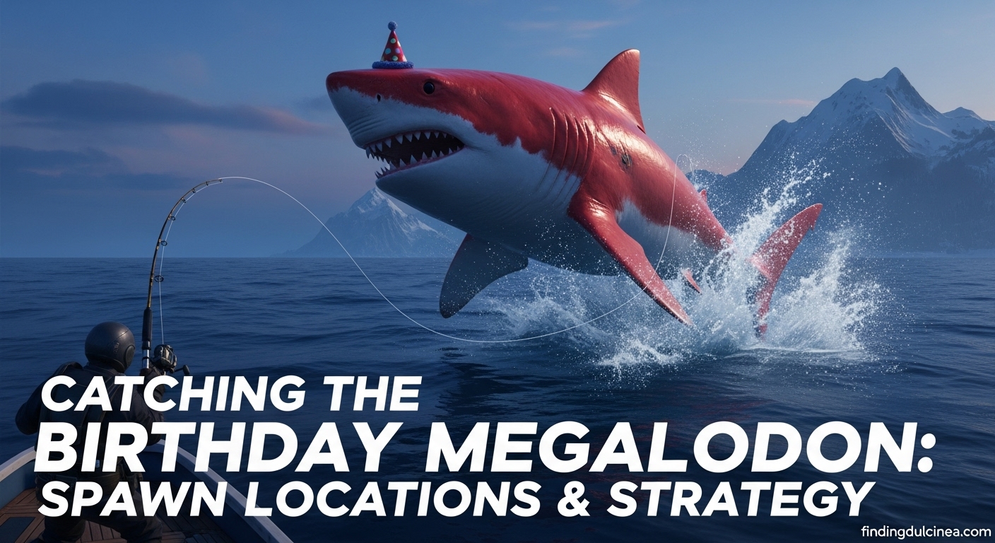Catch the Birthday Megalodon
