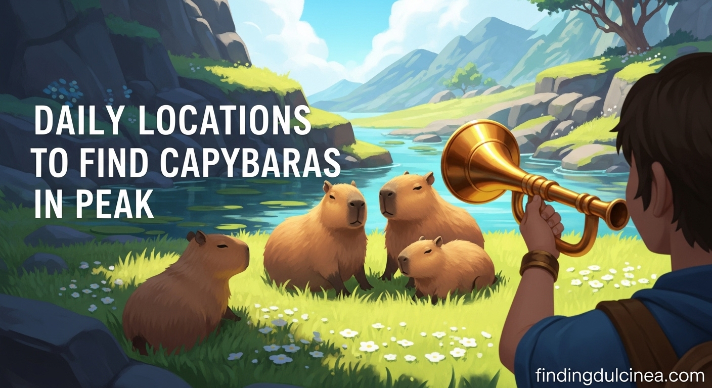 Find Capybaras in Peak