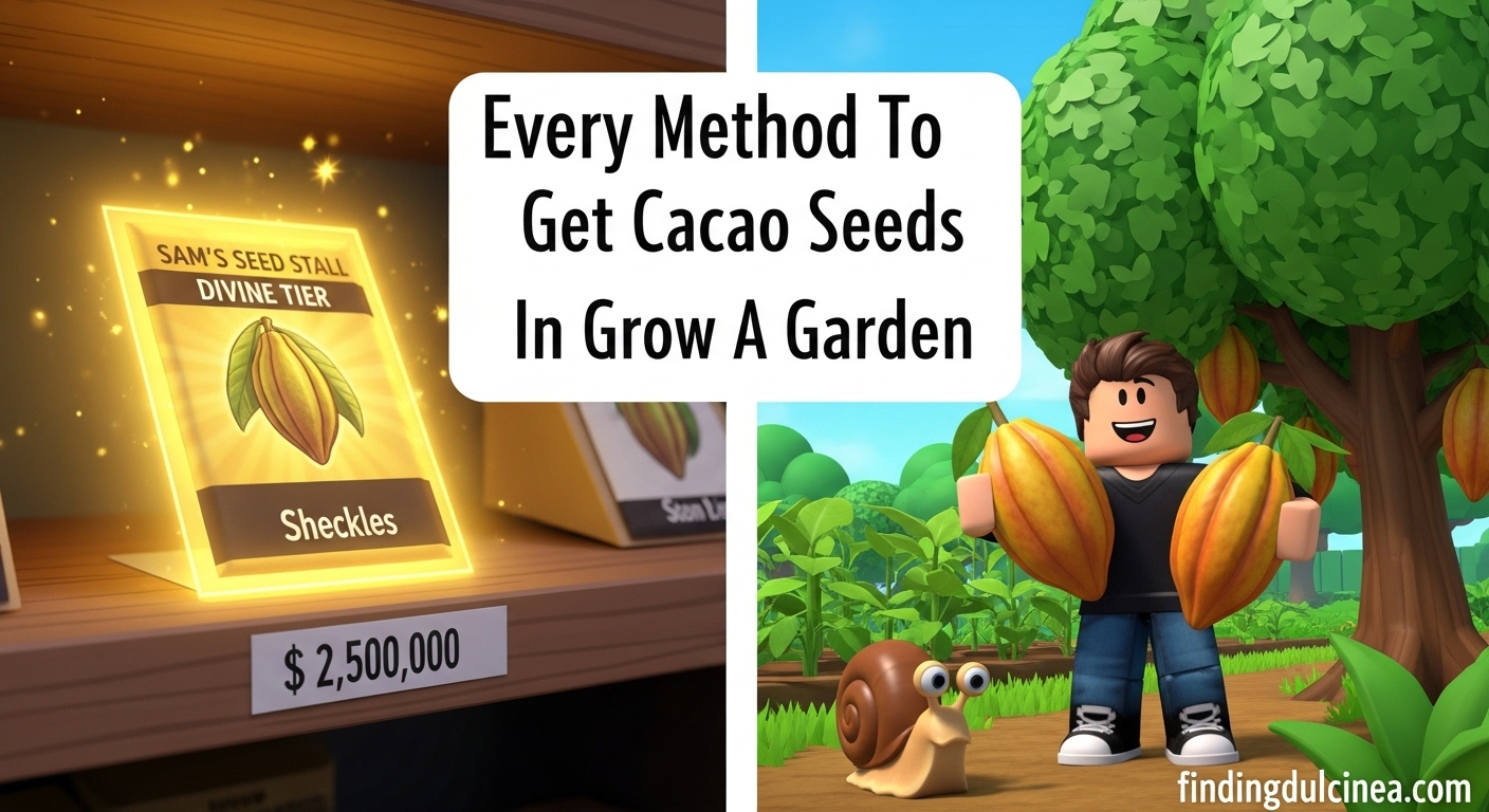 Get Cacao Seeds in Grow a Garden