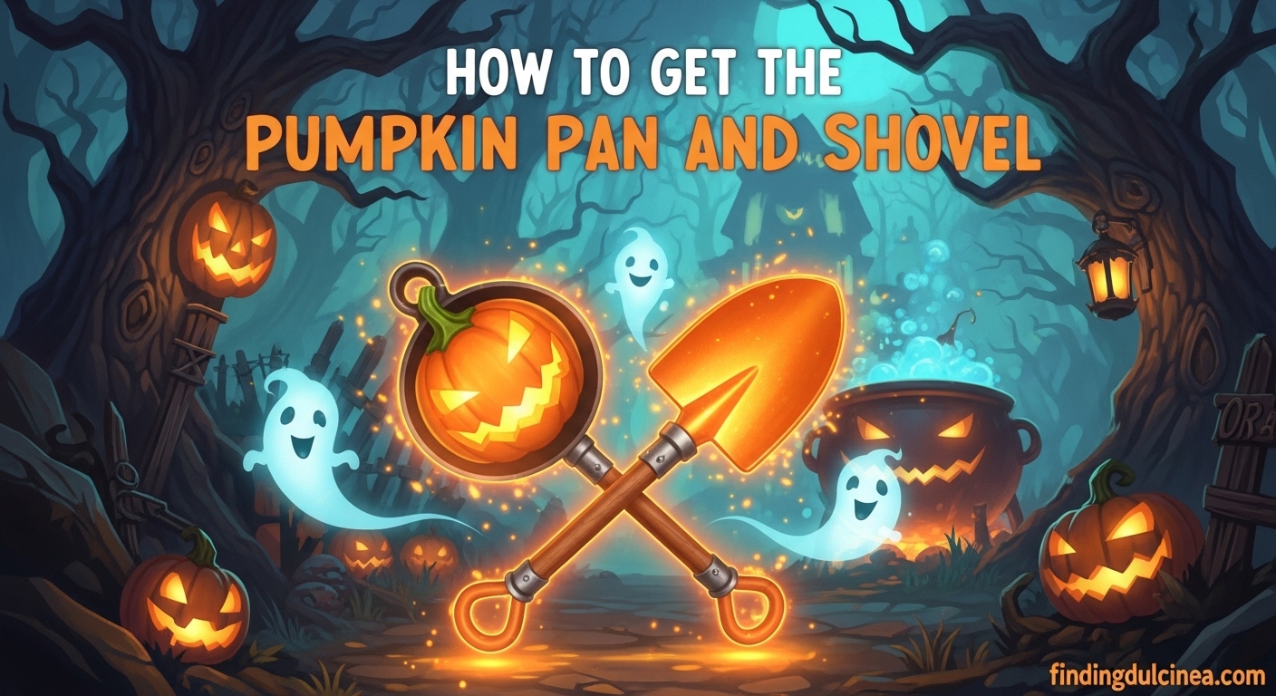 Get Pumpkin Pan and Shovel