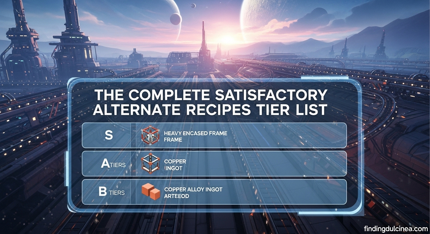 Satisfactory Alternate Recipes Tier List