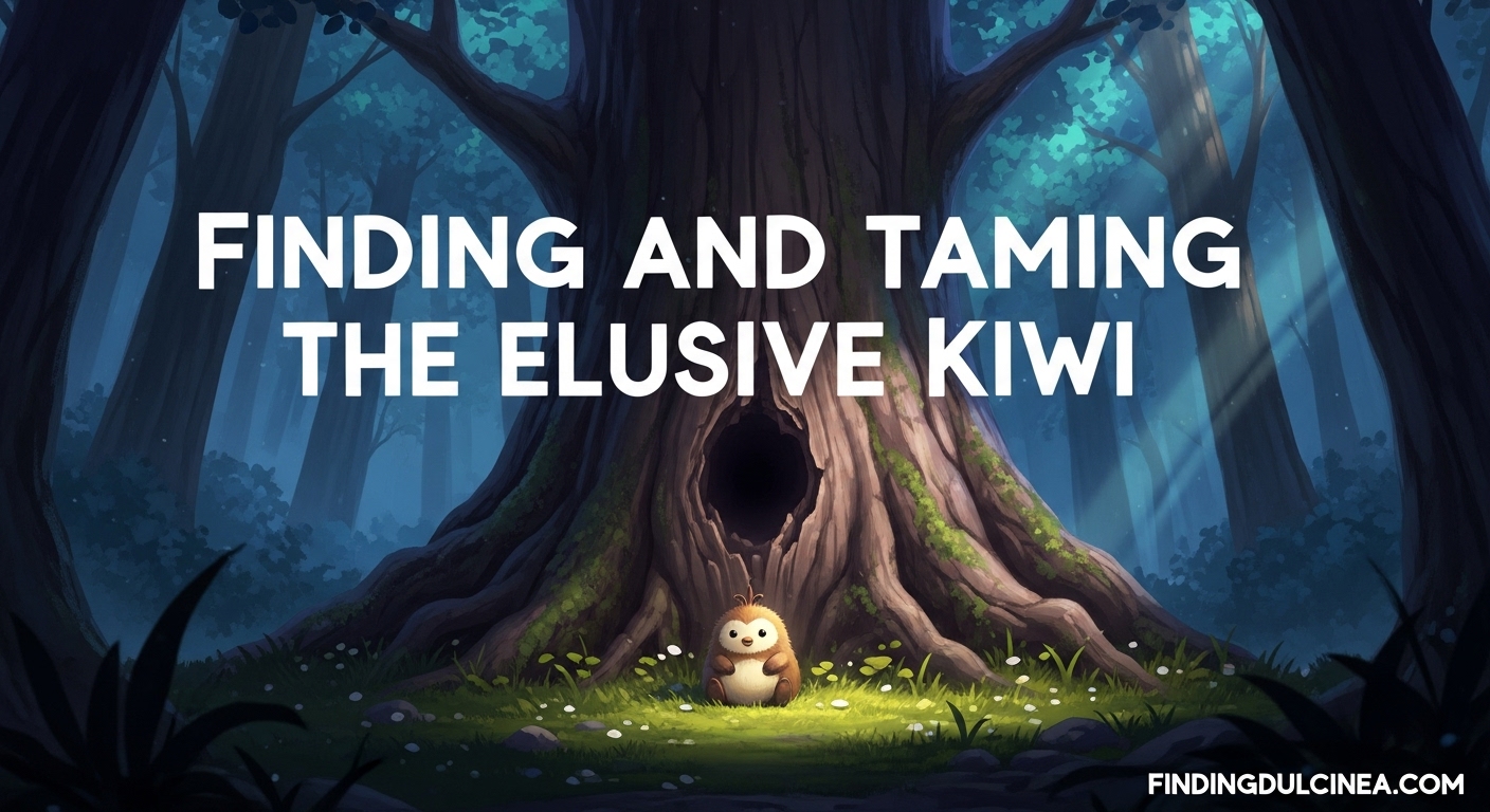 Tame Kiwi in 99 Nights in the Forest