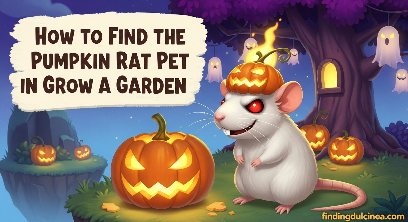 get Pumpkin Rat Pet in Grow a Garden