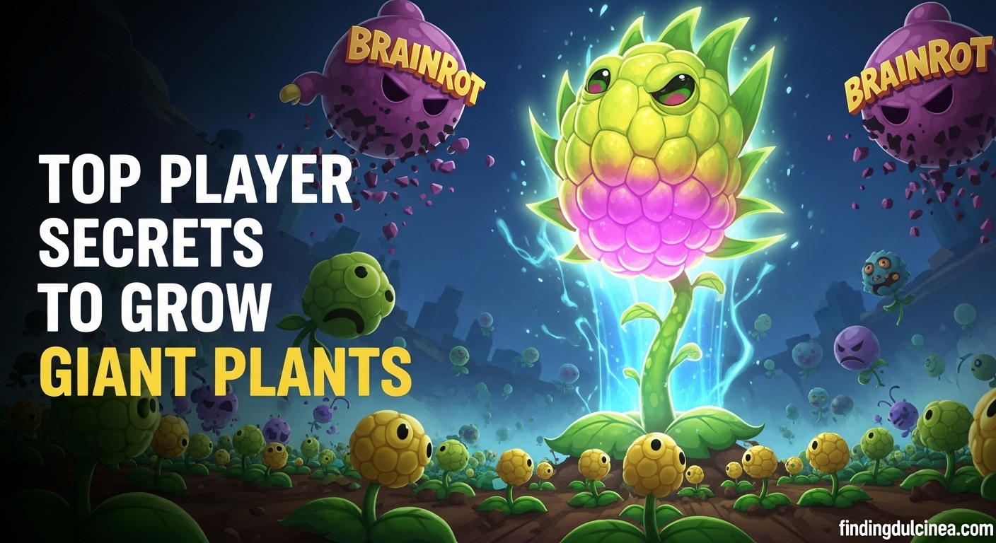 grow giant plants in Plants vs Brainrots