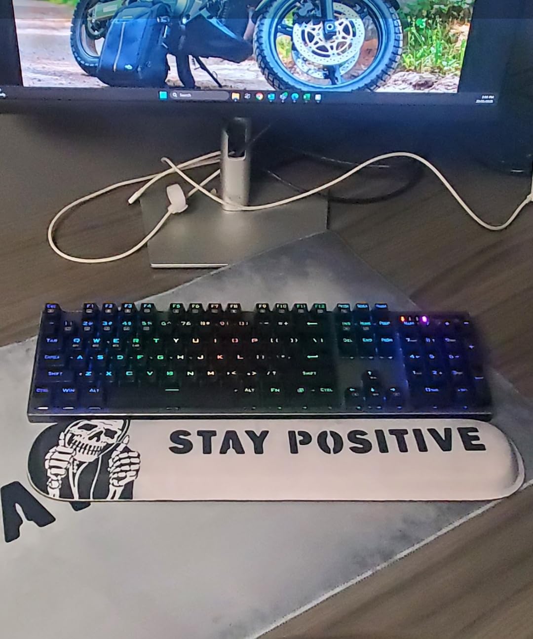 Redragon K556 RGB LED Backlit Wired Mechanical Gaming Keyboard, 104 Keys Hot-Swap Mechanical Keyboard w/Aluminum Base, Upgraded Socket and Noise Absorbing Foams, Soft Tactile Brown Switch - Customer Photo 1