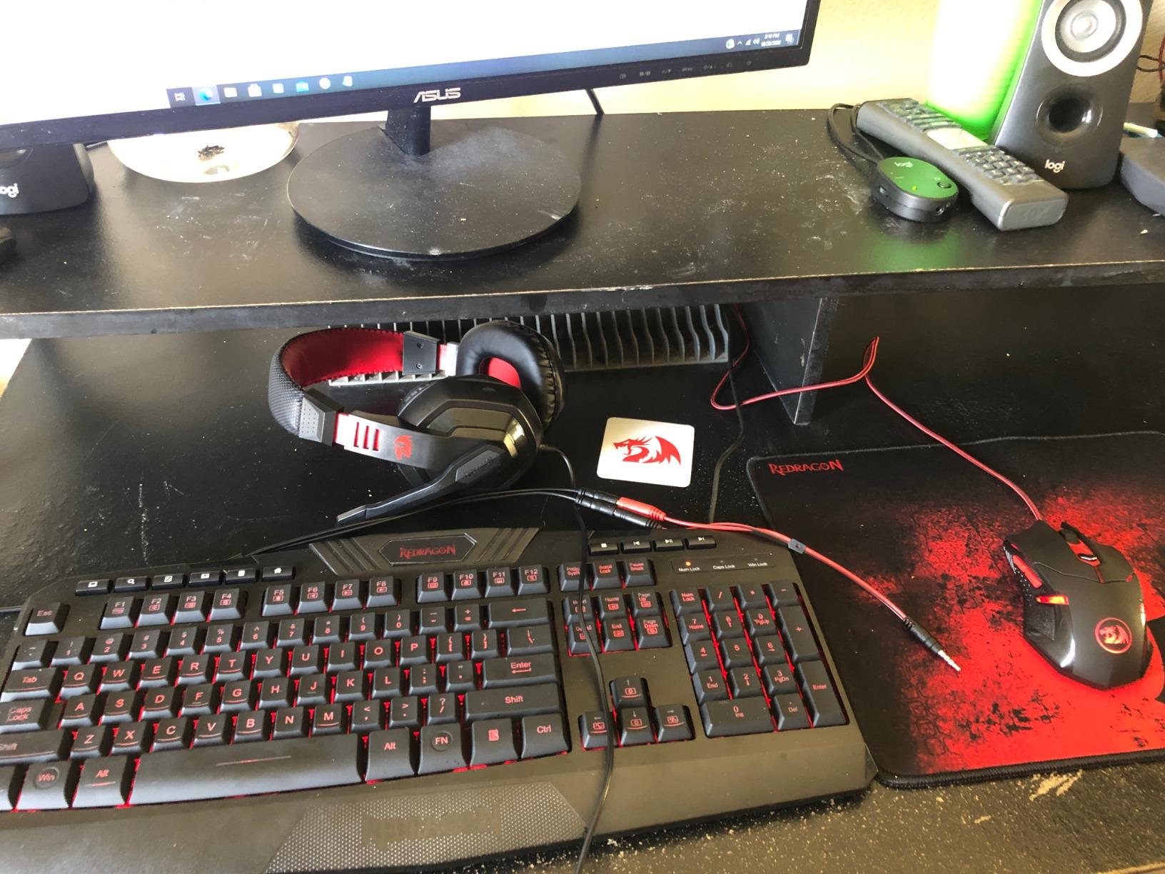 Redragon S101-3 Wired RGB Backlit Gaming Keyboard and Mouse Combo, Programmable Keyboard and Mouse (800-7200DPI), Gaming Headset Mouse Pad Combo All in 1 PC Gamer Bundle for Windows PC (Black) - Customer Photo 2