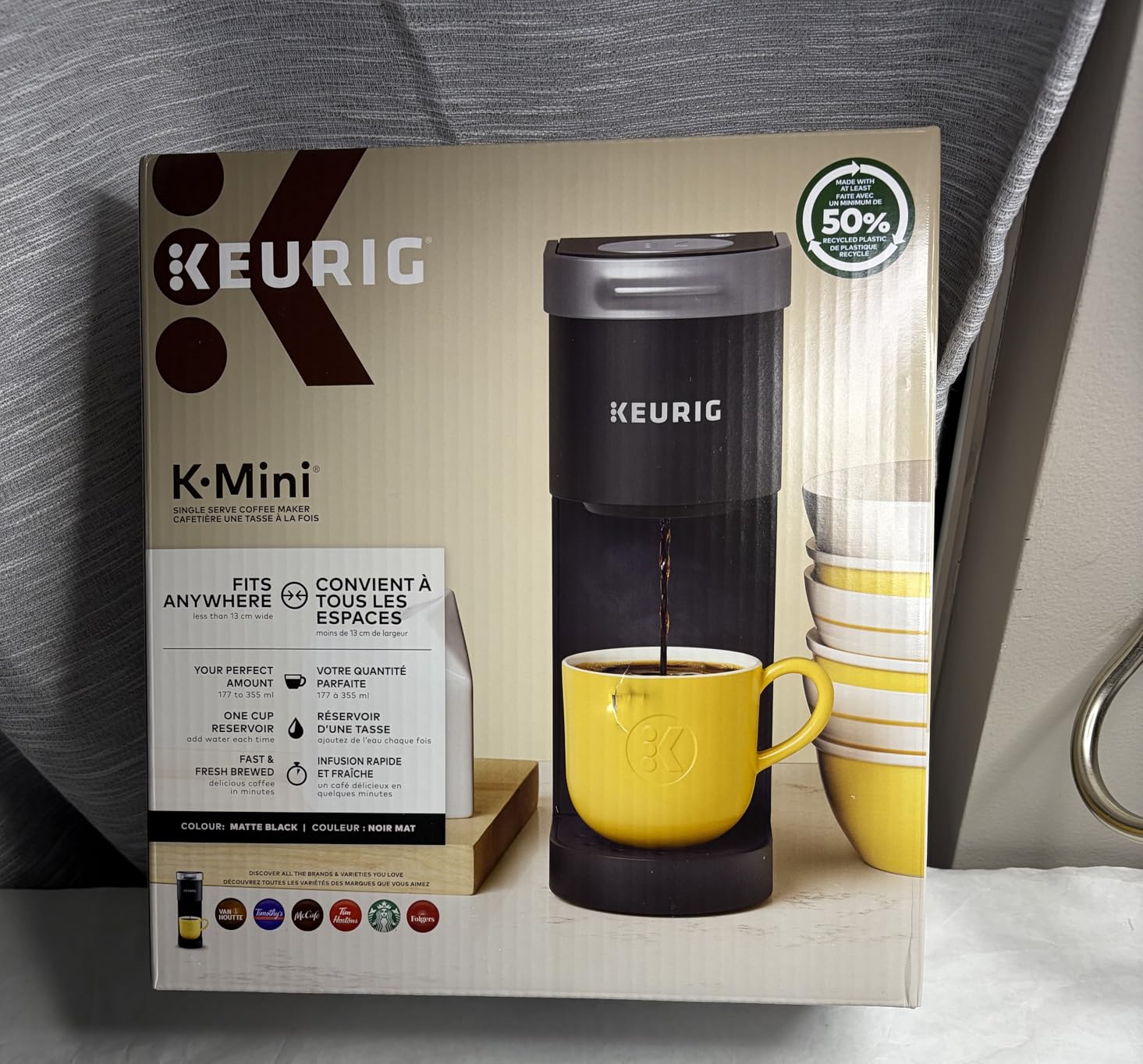 Keurig K-Mini Single Serve K-Cup Pod Coffee Maker, 6 to 12oz Brew size, with Cord Storage, Perfect for Small Spaces, Black customer photo 2