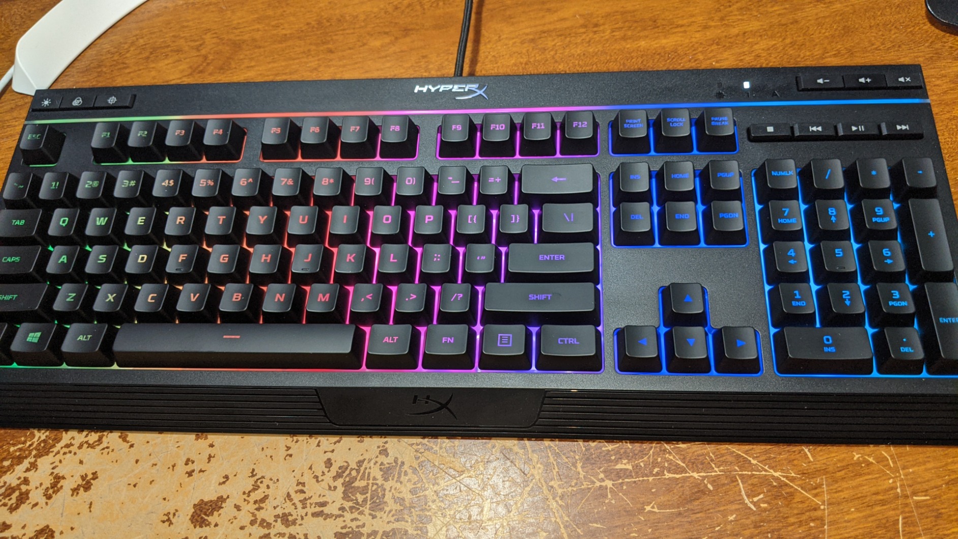 HyperX Alloy Core RGB – Membrane Gaming Keyboard, Comfortable Quiet Silent Keys with RGB LED Lighting Effects, Spill Resistant, Dedicated Media Keys, Compatible with Windows 10/8.1/8/7 – Black Customer Review HyperX Alloy Core RGB – Membrane Gaming Keyboard, Comfortable Quiet Silent Keys with RGB LED Lighting Effects, Spill Resistant, Dedicated Media Keys, Compatible with Windows 10/8.1/8/7 – Black - Customer Photo 1