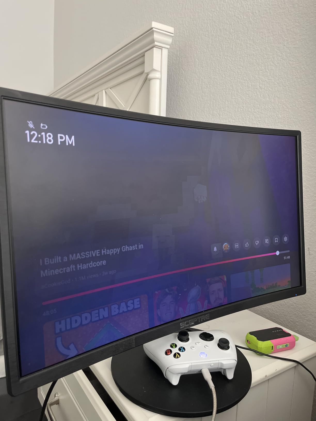 Sceptre Curved 24-inch Gaming Monitor 1080p R1500 98% sRGB HDMI x2 VGA Build-in Speakers, VESA Wall Mount Machine Black (C248W-1920RN Series) - Customer Photo 2