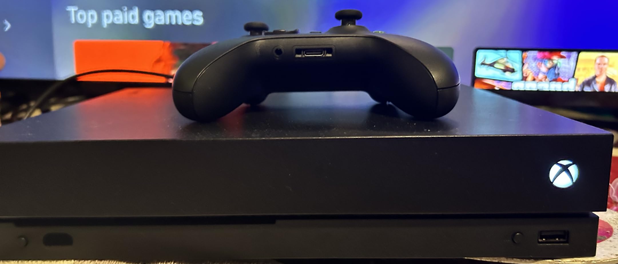 Microsoft Xbox One X 1TB Console with Wireless Controller: Enhanced, HDR, Native 4K, Ultra HD (2017 Model) (Renewed) Customer Review Microsoft Xbox One X 1TB Console with Wireless Controller: Enhanced, HDR, Native 4K, Ultra HD (2017 Model) (Renewed) - Customer Photo 1