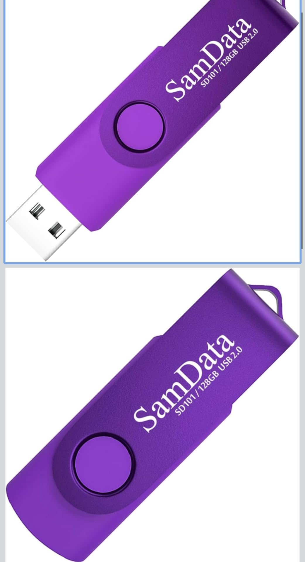 32GB USB Flash Drives 2 Pack 32GB Thumb Drives Memory Stick Jump Drive with LED Light for Storage and Backup (2 Colors: Black Blue) - Customer Photo 3
