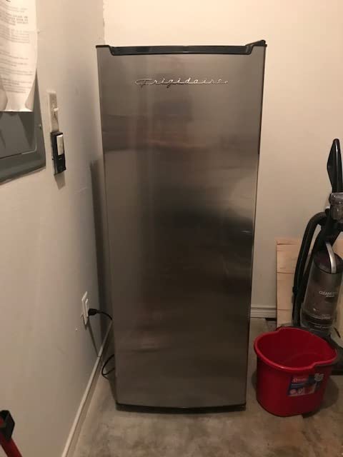 Frigidaire Upright Freezer, 6.5 cu. ft., Deep Freeze, Vinyl Coated Metal with Wire Shelving, Compact for Kitchen, RV, Dorm, Cabin, and Trailer, Platinum Design Series, Silver customer photo 1