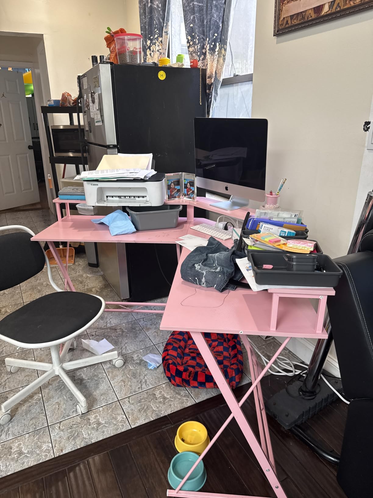 SEVEN WARRIOR L Shaped Gaming Desk with LED Lights & Power Outlets, 50.4 SEVEN WARRIOR L Shaped Gaming Desk with LED Lights & Power Outlets, 50.4