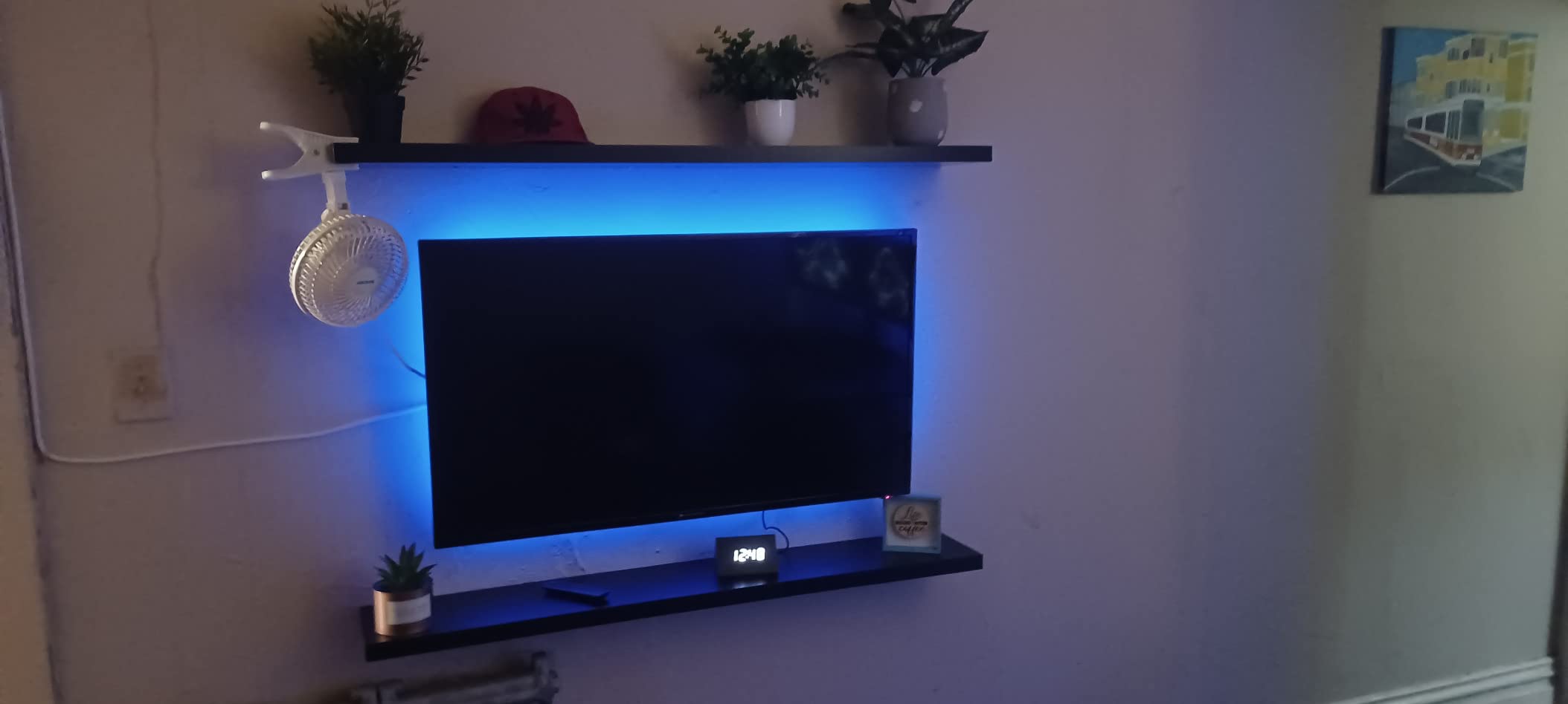 Govee RGBIC LED Strip Lights, Smart LED Lights for Bedroom, Bluetooth LED Lights APP Control, DIY Multiple Colors on One Line, Color Changing LED Strip Lighting Music Sync, Home Decor, 16.4ft - Customer Photo 3