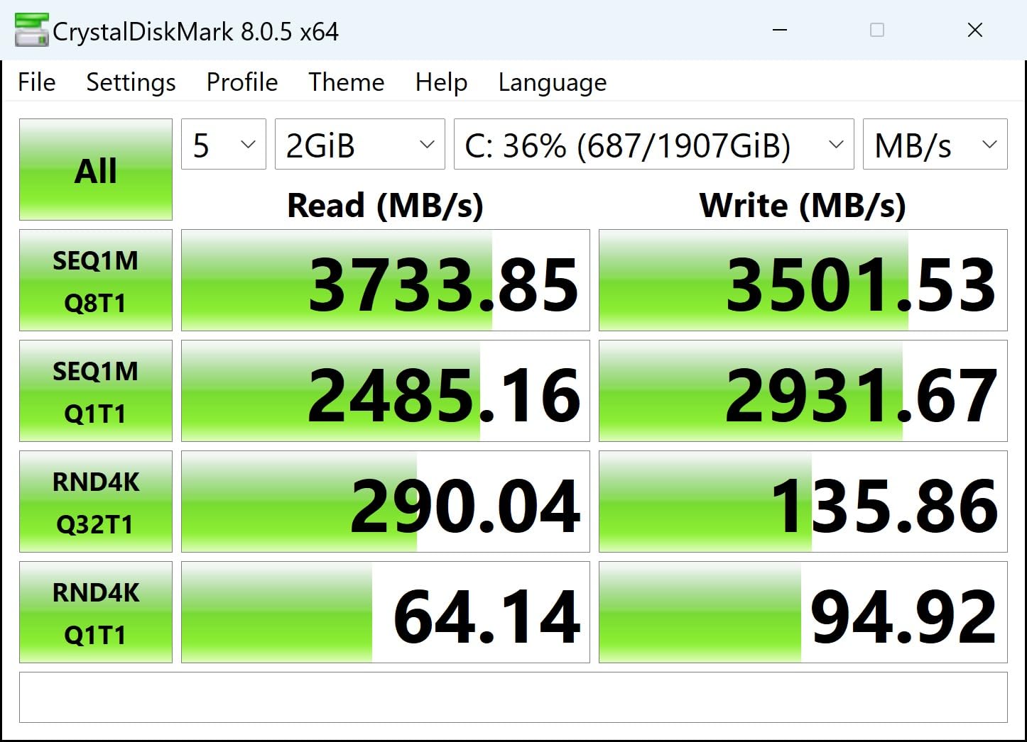 Predator M.2 SSD 512GB GM7000 with DRAM cache NVMe 1.4 2280 PCIe Gen4×4 Ultra high speed (maximum read: 7400MB/s, max write: 6700MB/s) 3D NAND TLC Internal SSD Compatible with PS5 Pro - BL.9BWWR.104 - Customer Photo 4