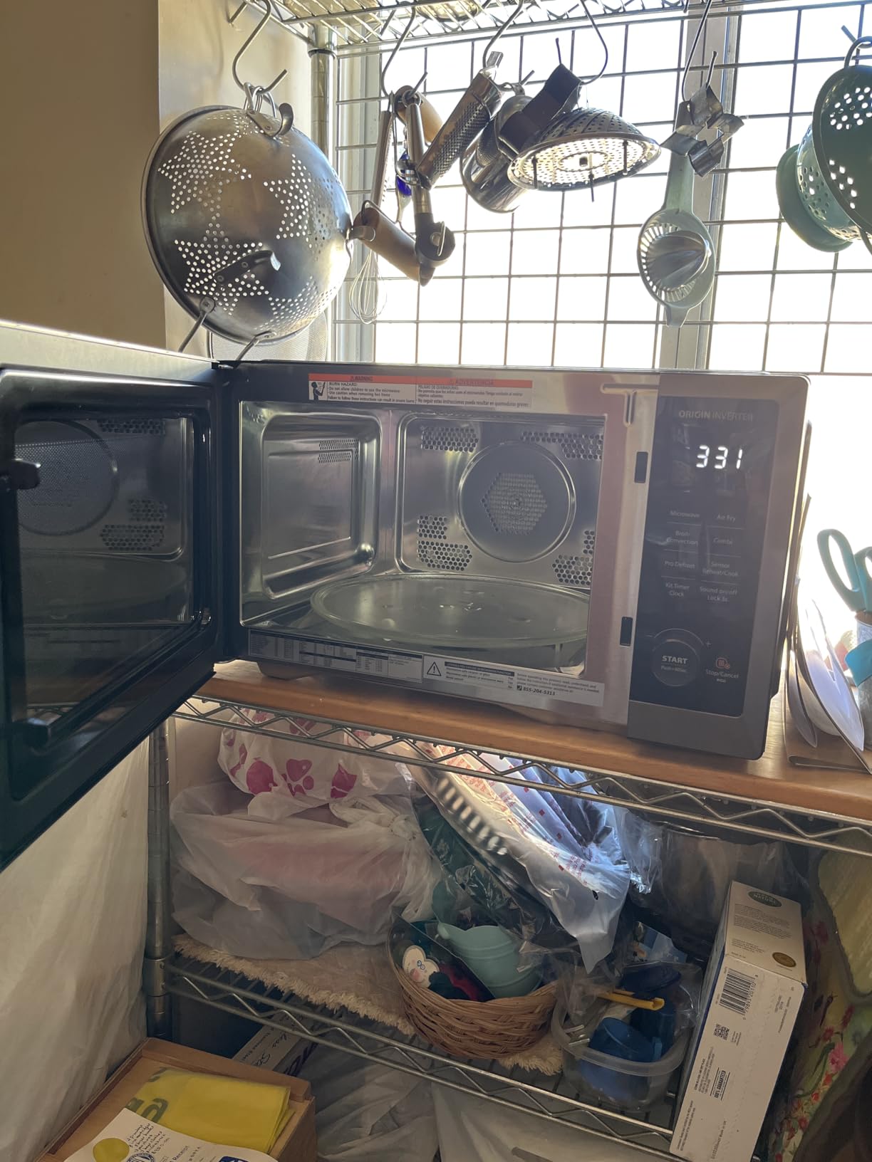 TOSHIBA Countertop Microwave Oven Air Fryer Combo, Inverter, Convection, Broil, Speedy Combi, Even Defrost, Humidity Sensor, Mute Function, 27 Auto Menu&47 Recipes, 1.0 cu.ft/30QT, 1000W - Customer Photo 2