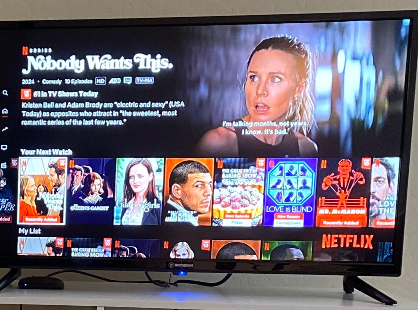 Westinghouse 32 Inch TV, HD LED Small Flat Screen Non-Smart Television, Works with Fire Stick, Roku, Apple TV, TiVo, Xumo, and Streaming Devices - Customer Photo 1