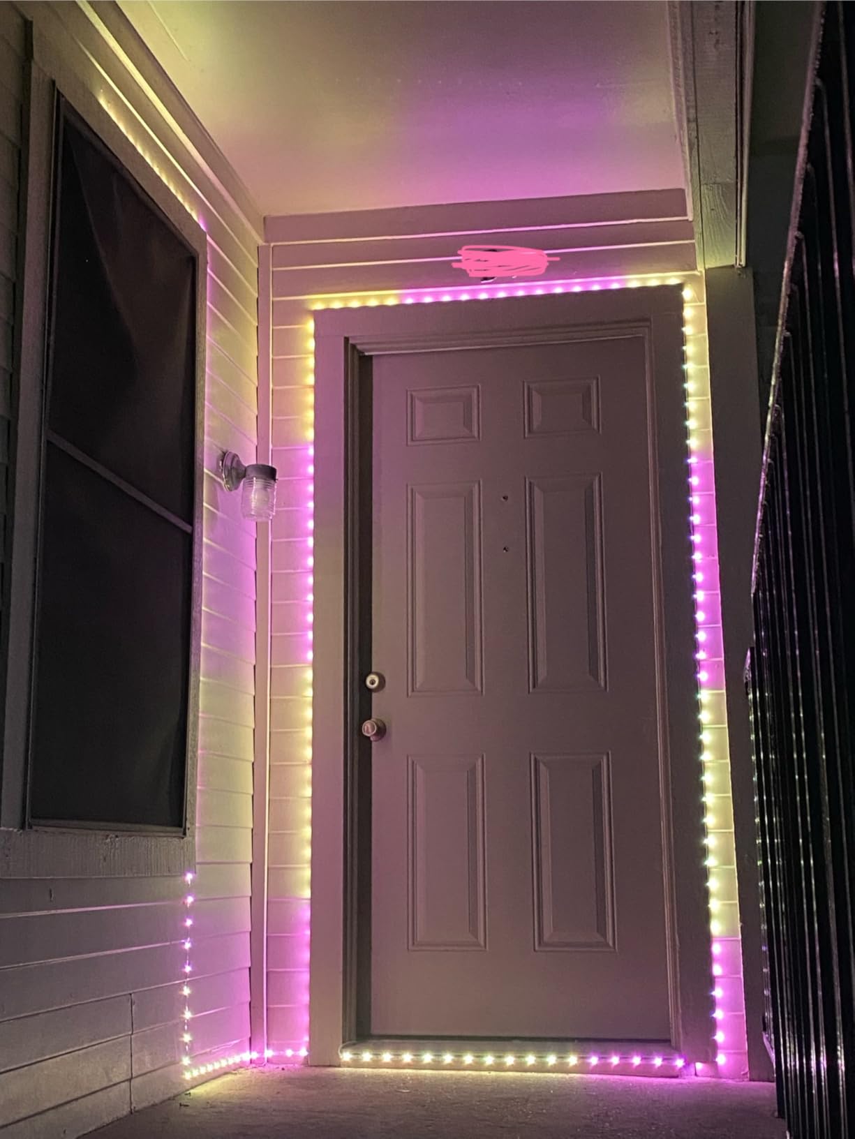 Govee 100ft RGBIC LED Strip Lights, Smart LED Lights Work with Alexa and Google Assistant, LED Lights for Bedroom WiFi App Control Segmented DIY Multiple Colors, Color Changing Light, (2 x 50ft) - Customer Photo 1