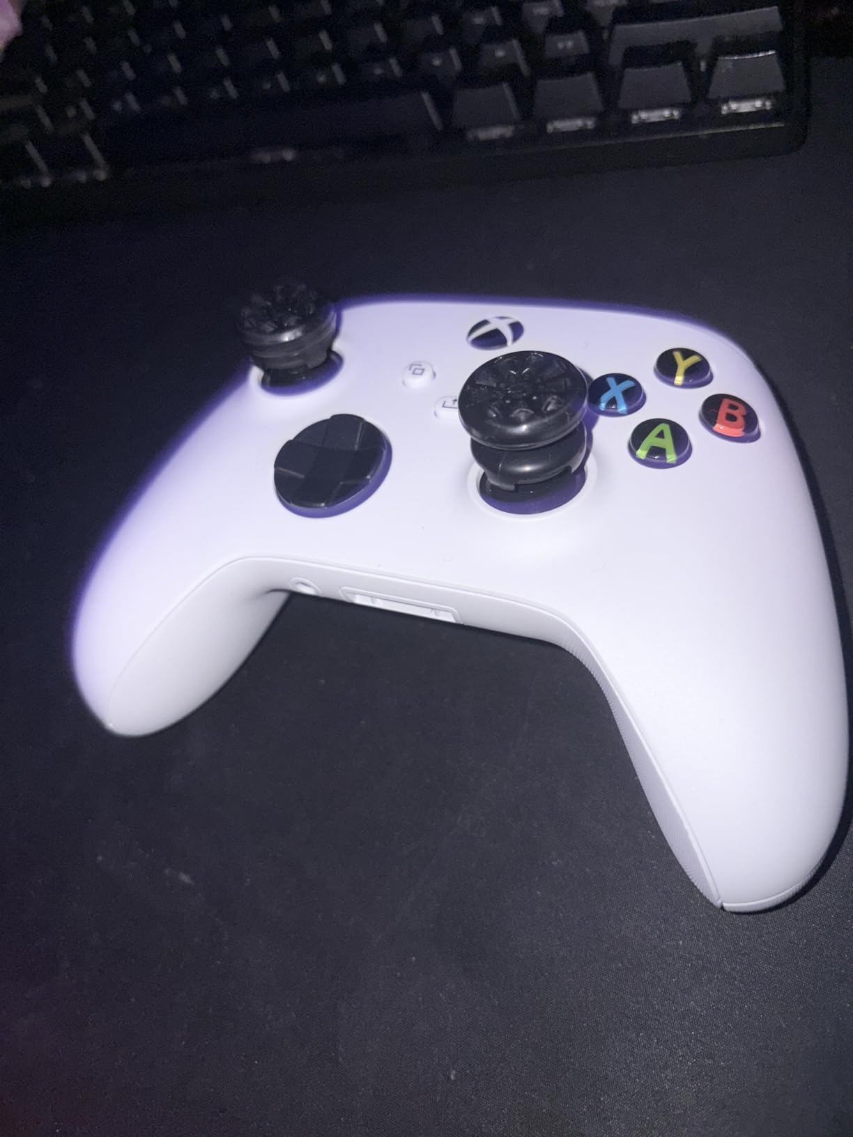 KontrolFreek FPS Freek Galaxy Black for Xbox One and Xbox Series X Controller | 2 Performance Thumbsticks | 1 High-Rise, 1 Mid-Rise | Black (Limited Edition) - Customer Photo 1