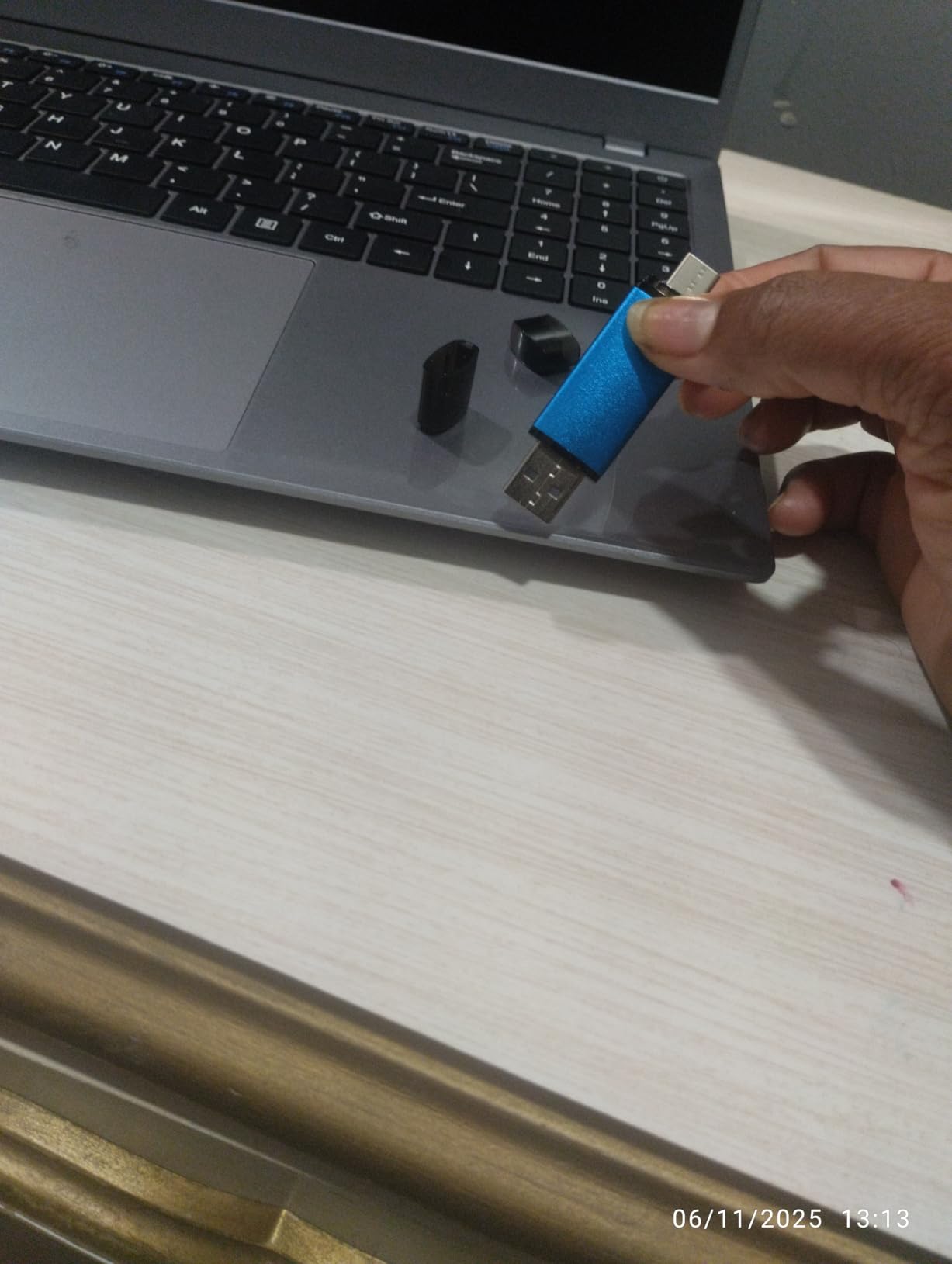 Vansuny 128GB USB Type-C Flash Drive 2-in-1 Dual Flash Drive USB A + USB C OTG Flash Drive for Android Smartphone Tablet Computer Laptop (Blue) - Customer Photo 1