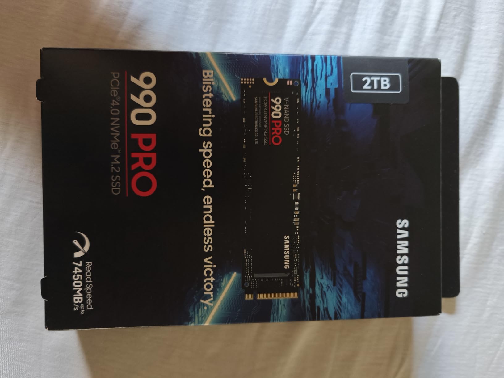 Samsung 990 PRO SSD 2TB NVMe M.2 PCIe Gen4, M.2 2280 Internal Solid State Hard Drive, Seq. Read Speeds Up to 7,450 MB/s for High End Computing, Gaming, and Heavy Duty Workstations, MZ-V9P2T0B/AM customer photo 1