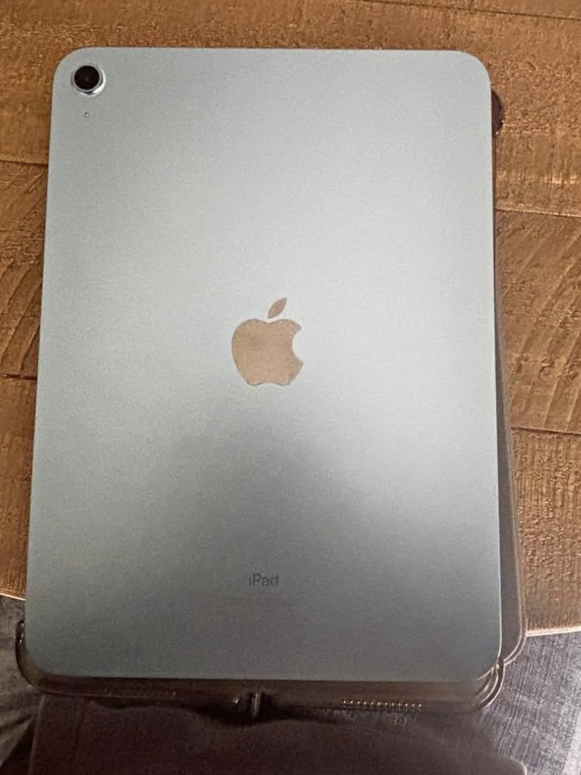 Apple iPad (10th Generation): with A14 Bionic chip, 10.9-inch Liquid Retina Display, 64GB, Wi-Fi 6, 12MP front/12MP Back Camera, Touch ID, All-Day Battery Life – Blue - Customer Photo 1