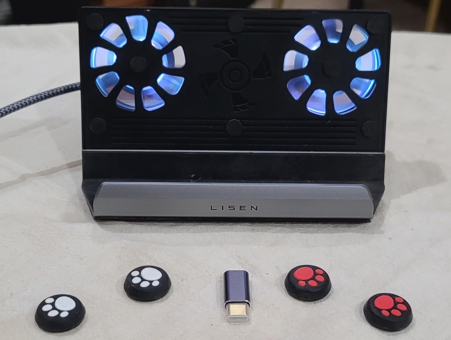 LISEN 10-IN-1 Docking Station for Steam Deck OLED&ROG Ally X&Legion Go, Dual Cooling Fan 5 USB Ports and 4K@60Hz, 100W Charging Port Support ROG Ally 30W Mode, Gigabit Ethernet Fit for Steam Deck OLED Customer Review LISEN 10-IN-1 Docking Station for Steam Deck OLED&ROG Ally X&Legion Go, Dual Cooling Fan 5 USB Ports and 4K@60Hz, 100W Charging Port Support ROG Ally 30W Mode, Gigabit Ethernet Fit for Steam Deck OLED - Customer Photo 3