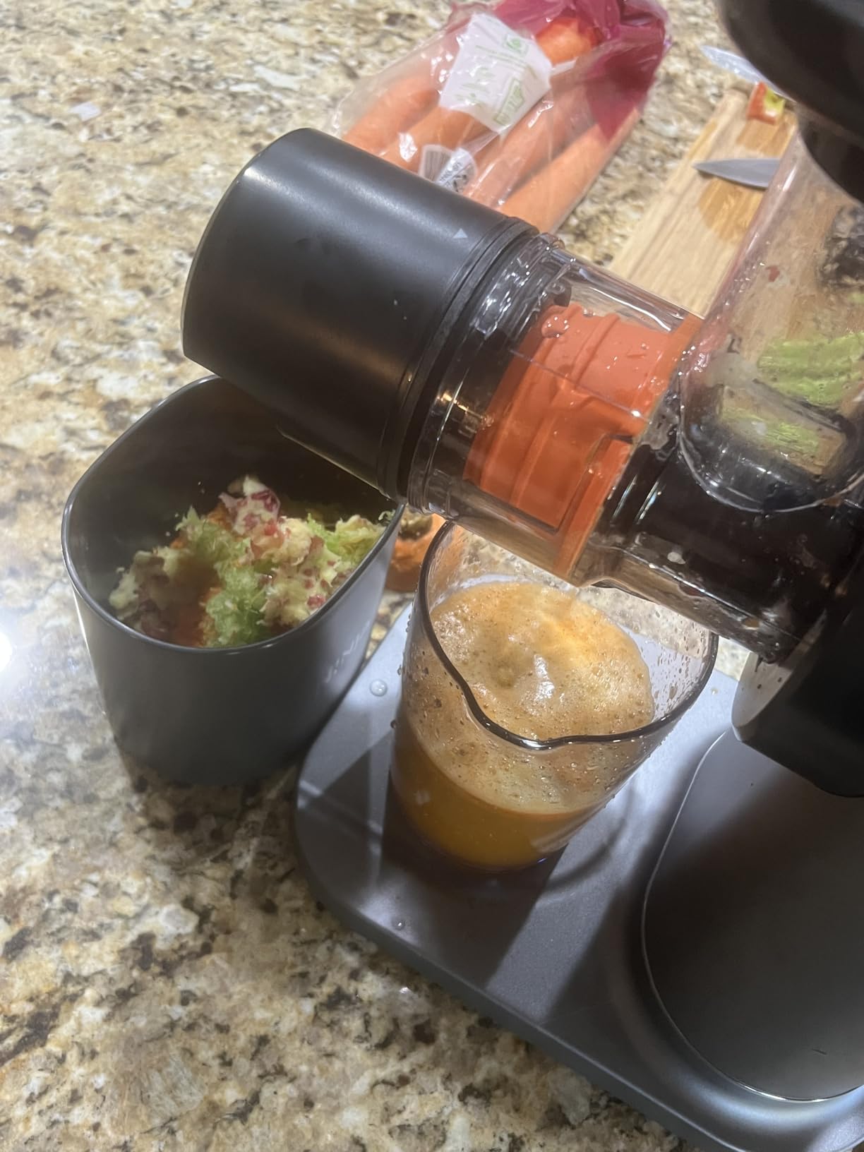 Ninja NeverClog Cold Press Juicer, Powerful Slow Juicer with Total Pulp Control, Countertop, Electric, 2 Pulp Functions, Dishwasher Safe, 2nd Generation, Charcoal, JC151 Customer Review Ninja NeverClog Cold Press Juicer, Powerful Slow Juicer with Total Pulp Control, Countertop, Electric, 2 Pulp Functions, Dishwasher Safe, 2nd Generation, Charcoal, JC151 - Customer Photo 1