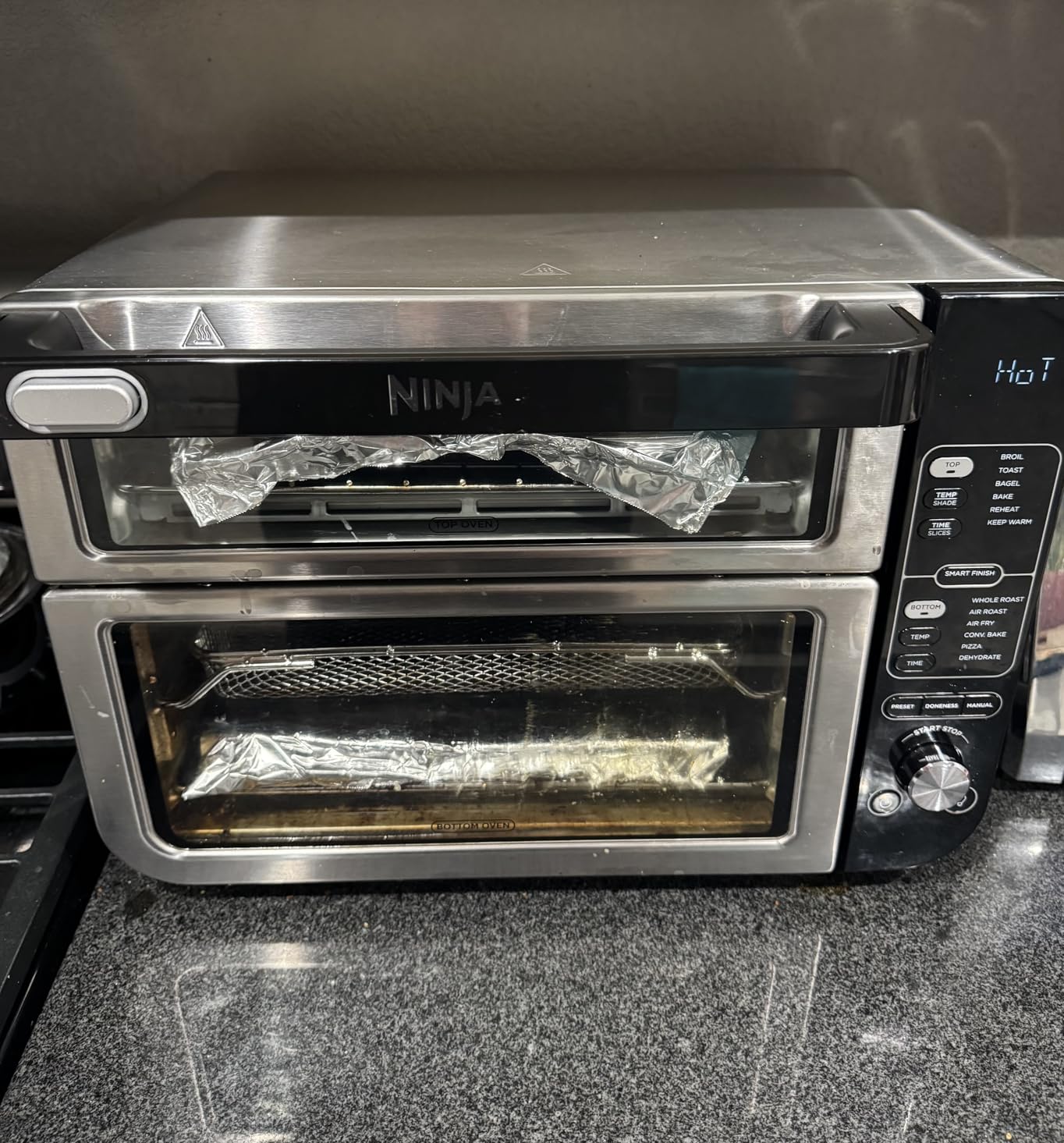 Ninja DCT451 12-in-1 Smart Double Oven with FlexDoor, Thermometer, FlavorSeal, Smart Finish, Rapid Top Convection and Air Fry Bottom , Stainless Steel - Customer Photo 2