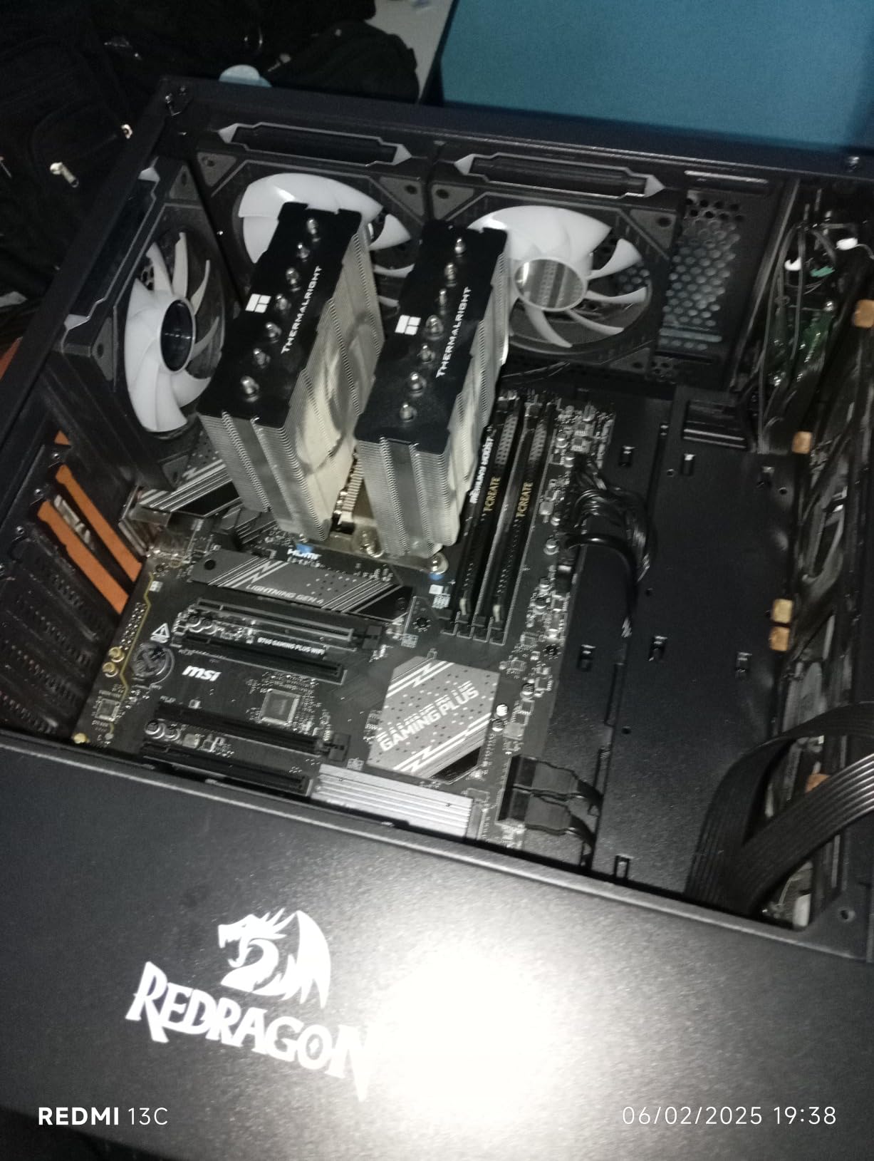 MSI B760 Gaming Plus WiFi Gaming Motherboard (Supports 12th/13th/14th Gen Intel Processors, LGA 1700, DDR5, PCIe 4.0, M.2, 2.5Gbps LAN, USB 3.2 Gen2, HDMI/DP, Wi-Fi 6E, Bluetooth 5.3, ATX) - Customer Photo 1