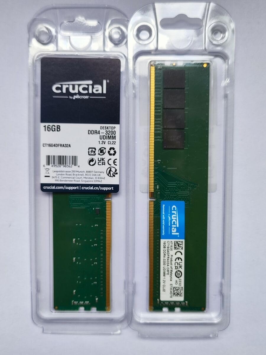Crucial Pro 64GB DDR4 RAM Kit (2x32GB), 3200MHz (or 3000MHz or 2666MHz) Desktop Memory, Compatible with Intel and AMD Ryzen - CP2K32G4DFRA32A - Customer Photo 5