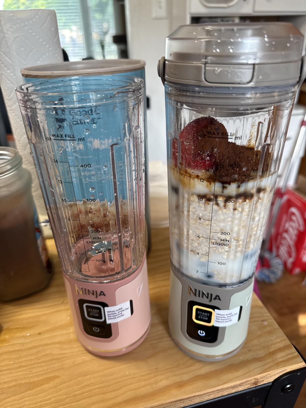 Ninja BC151BK Blast Portable Blender, Cordless, 18oz. Vessel, Personal Blender-for Shakes & Smoothies, BPA Free, Leakproof-Lid & Sip Spout, USB-C Rechargeable, Dishwasher Safe Parts, Black - Customer Photo 2