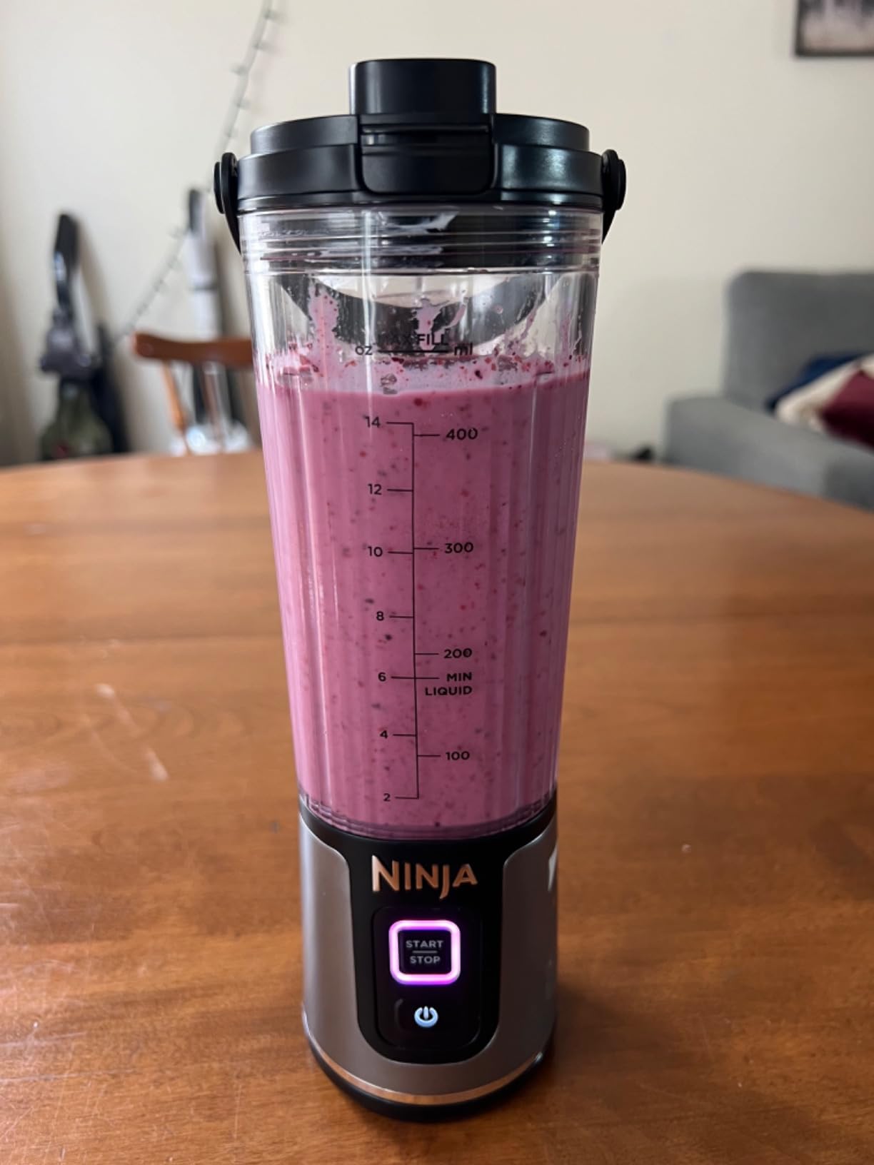 Ninja BC151BK Blast Portable Blender, Cordless, 18oz. Vessel, Personal Blender-for Shakes & Smoothies, BPA Free, Leakproof-Lid & Sip Spout, USB-C Rechargeable, Dishwasher Safe Parts, Black - Customer Photo 5