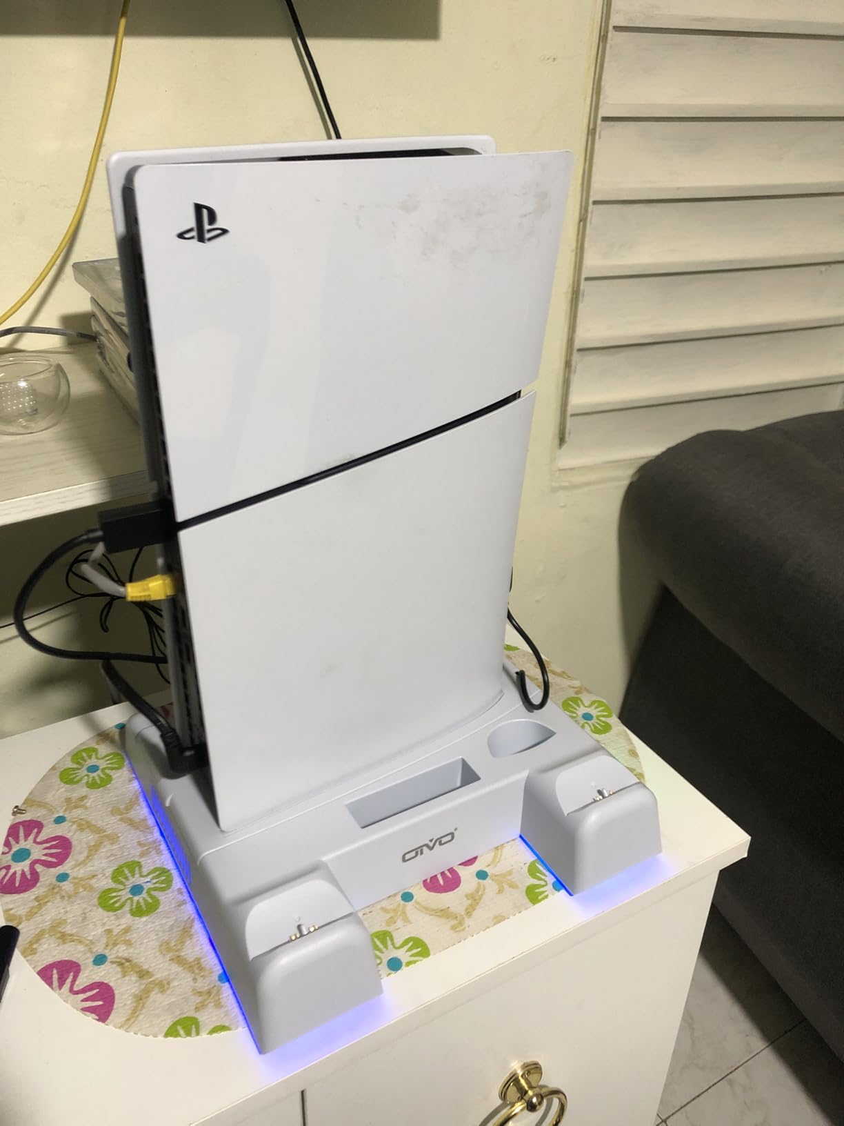 PS5/Slim/Pro Stand and Cooling Station with LED Controller Charging Station for PlayStation 5 Console, Controller Charger, Cooling Stand, PS5/Slim/Pro Accessories Kit with 3 Level Cooling Fan - Black Customer Review PS5/Slim/Pro Stand and Cooling Station with LED Controller Charging Station for PlayStation 5 Console, Controller Charger, Cooling Stand, PS5/Slim/Pro Accessories Kit with 3 Level Cooling Fan - Black - Customer Photo 2